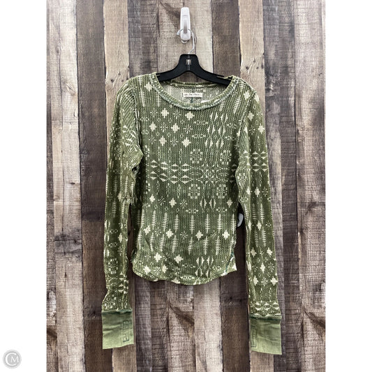 Top Long Sleeve By We The Free In Green, Size: L