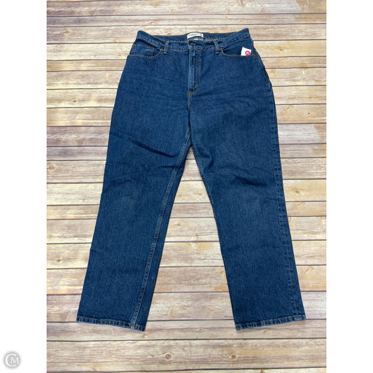 Jeans Straight By Abercrombie And Fitch In Blue Denim, Size: 14