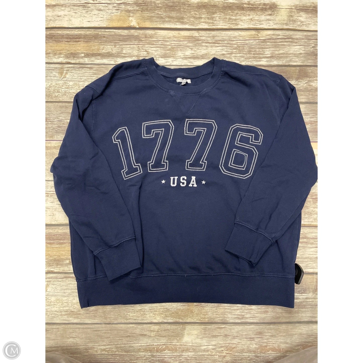 Sweatshirt Crewneck By Maurices In Navy, Size: Xl