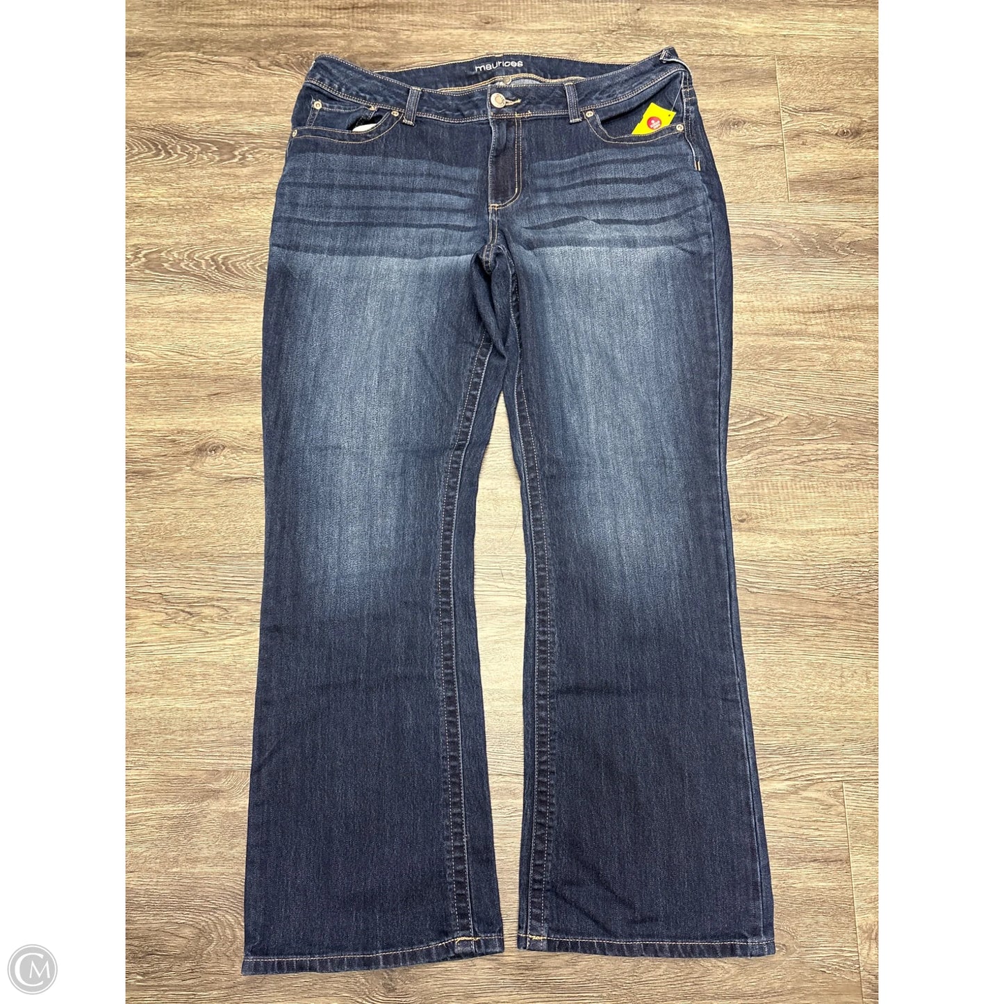Jeans Boot Cut By Maurices In Blue Denim, Size: 18