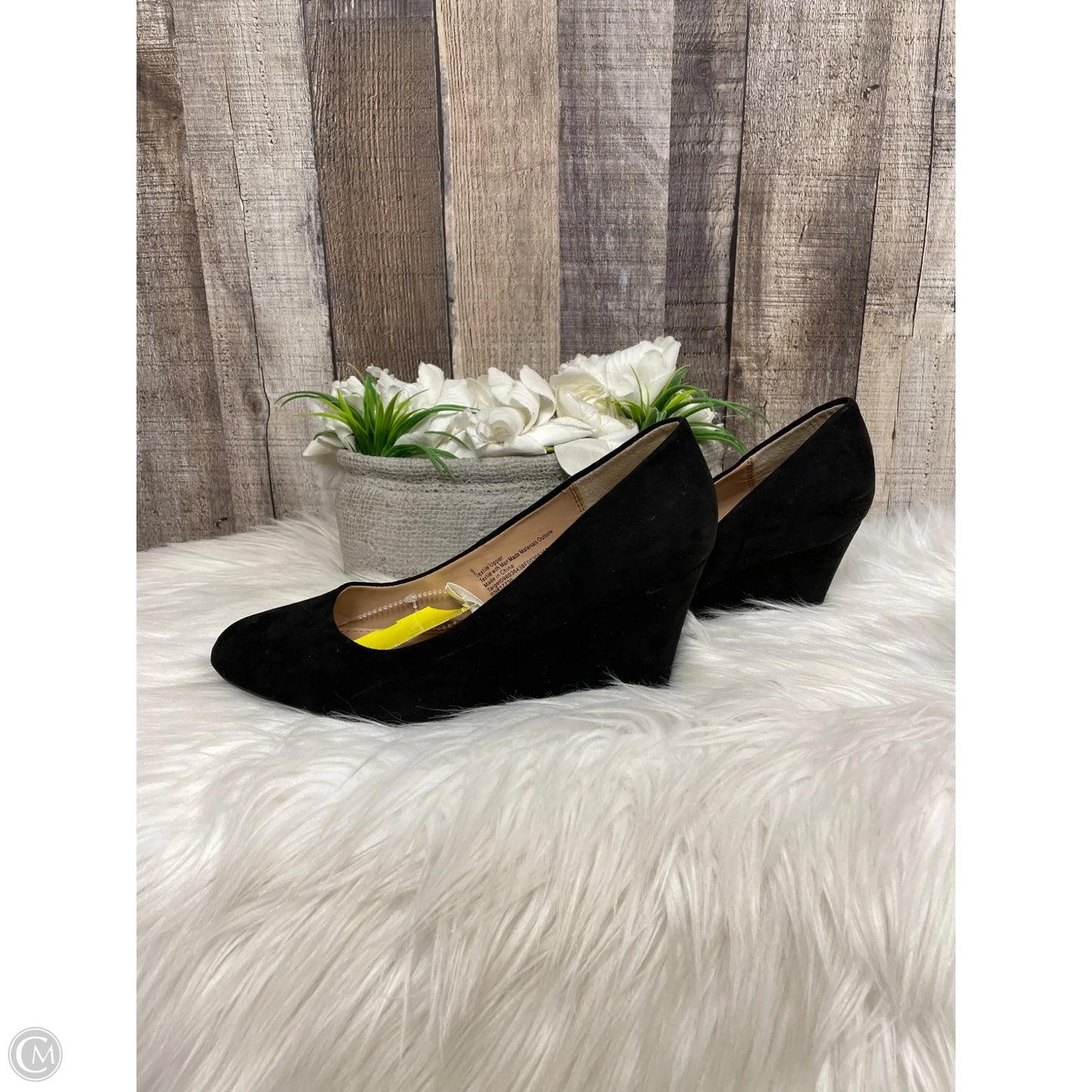 Shoes Heels Wedge By A New Day In Black, Size: 6