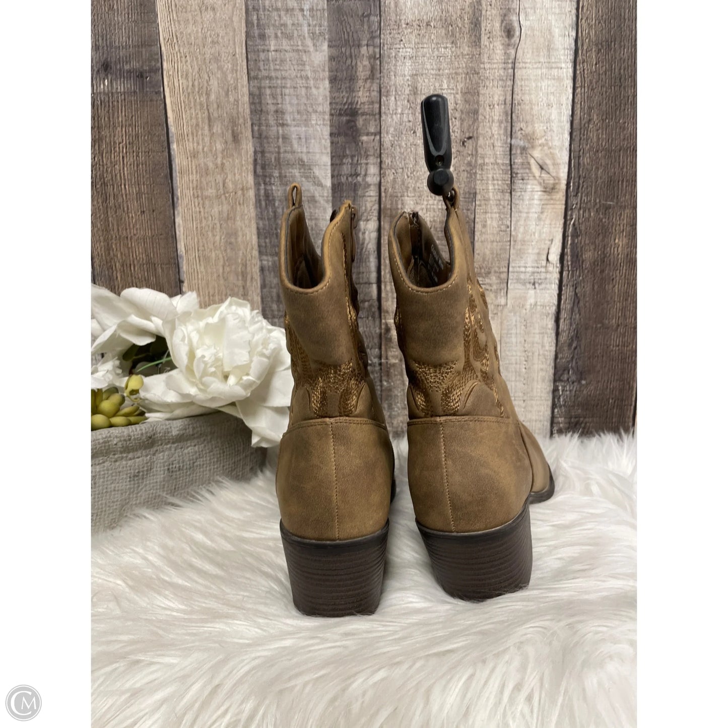 Boots Western By Cme In Brown, Size: 7.5