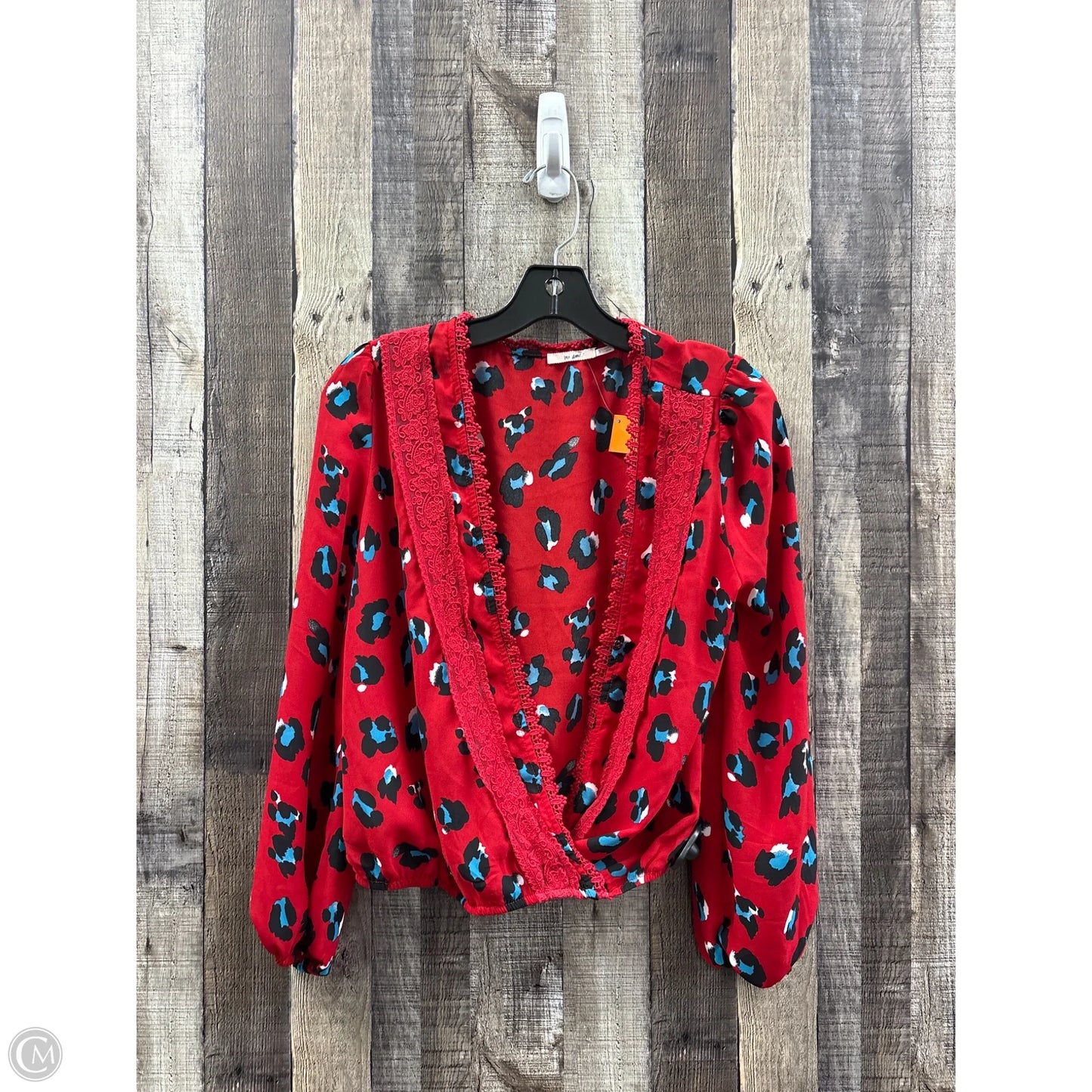 Top Long Sleeve By Mi Ami In Red, Size: S