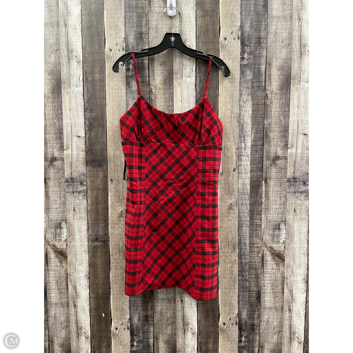 Dress Casual Short By Wild Fable In Plaid Pattern, Size: L