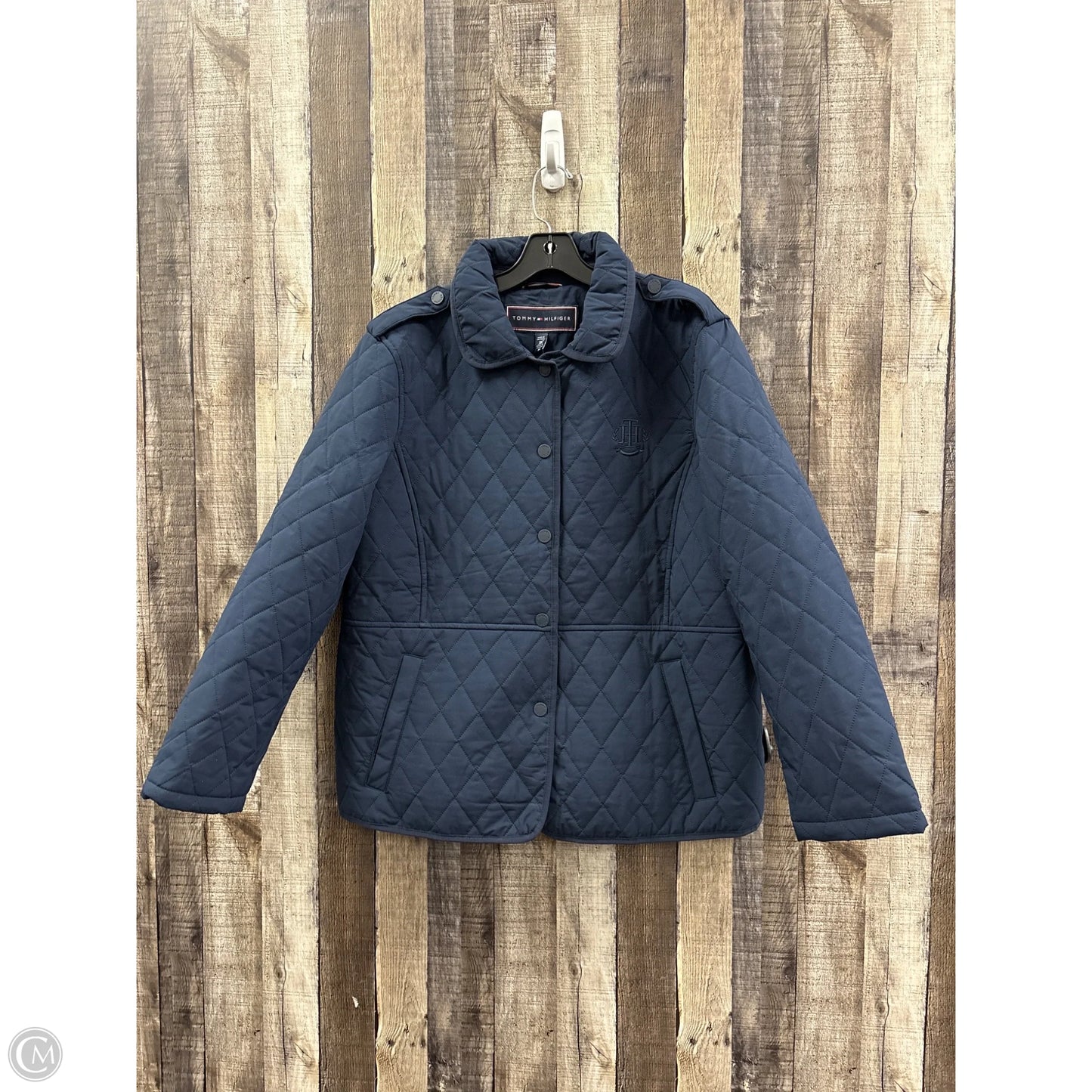 Jacket Puffer & Quilted By Tommy Hilfiger In Blue, Size: Xl