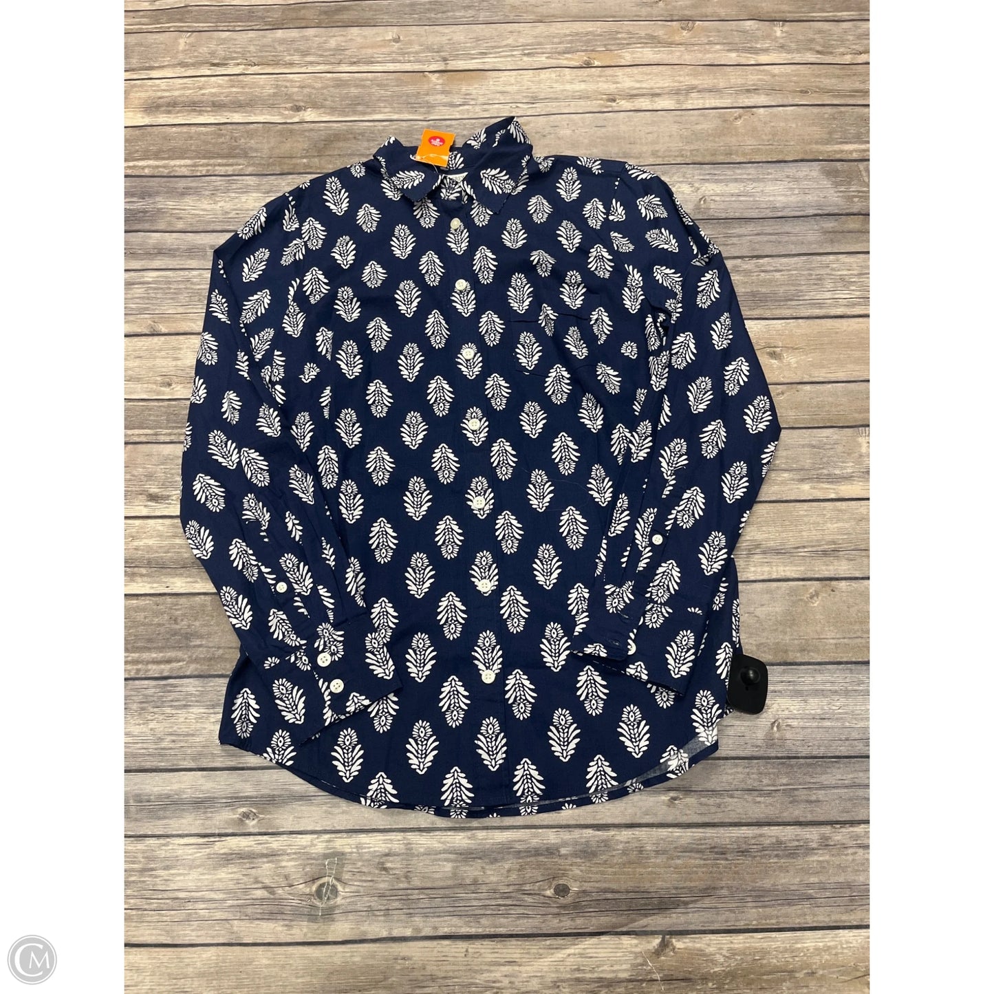 Top Long Sleeve By J. Crew In Navy, Size: Xs
