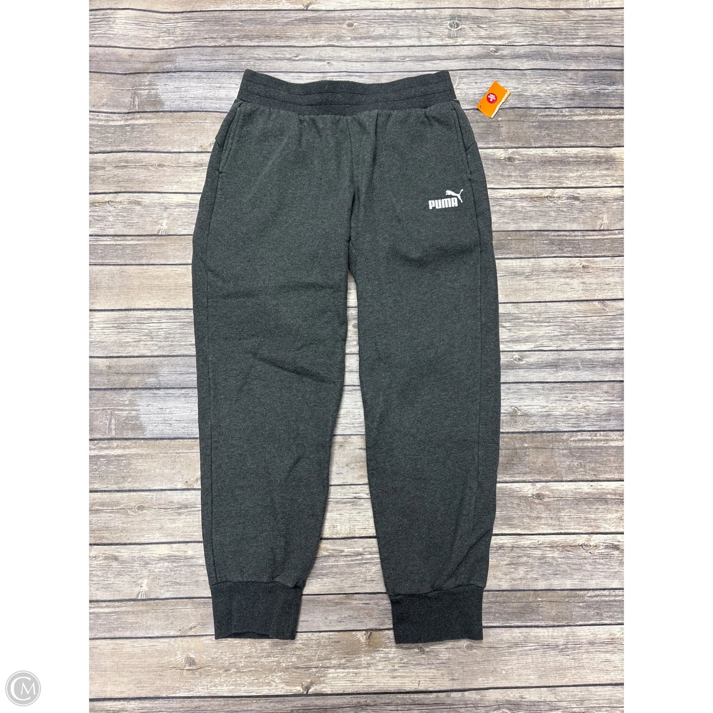 Athletic Pants By Puma In Grey, Size: M