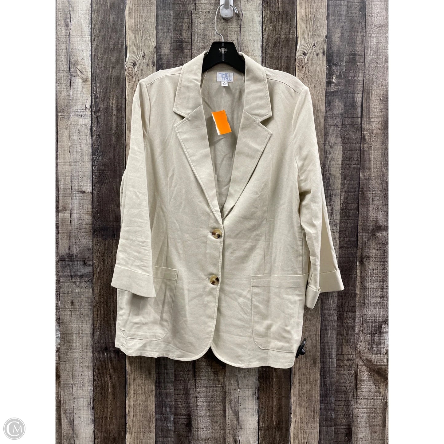 Blazer By Time And Tru In Cream, Size: M
