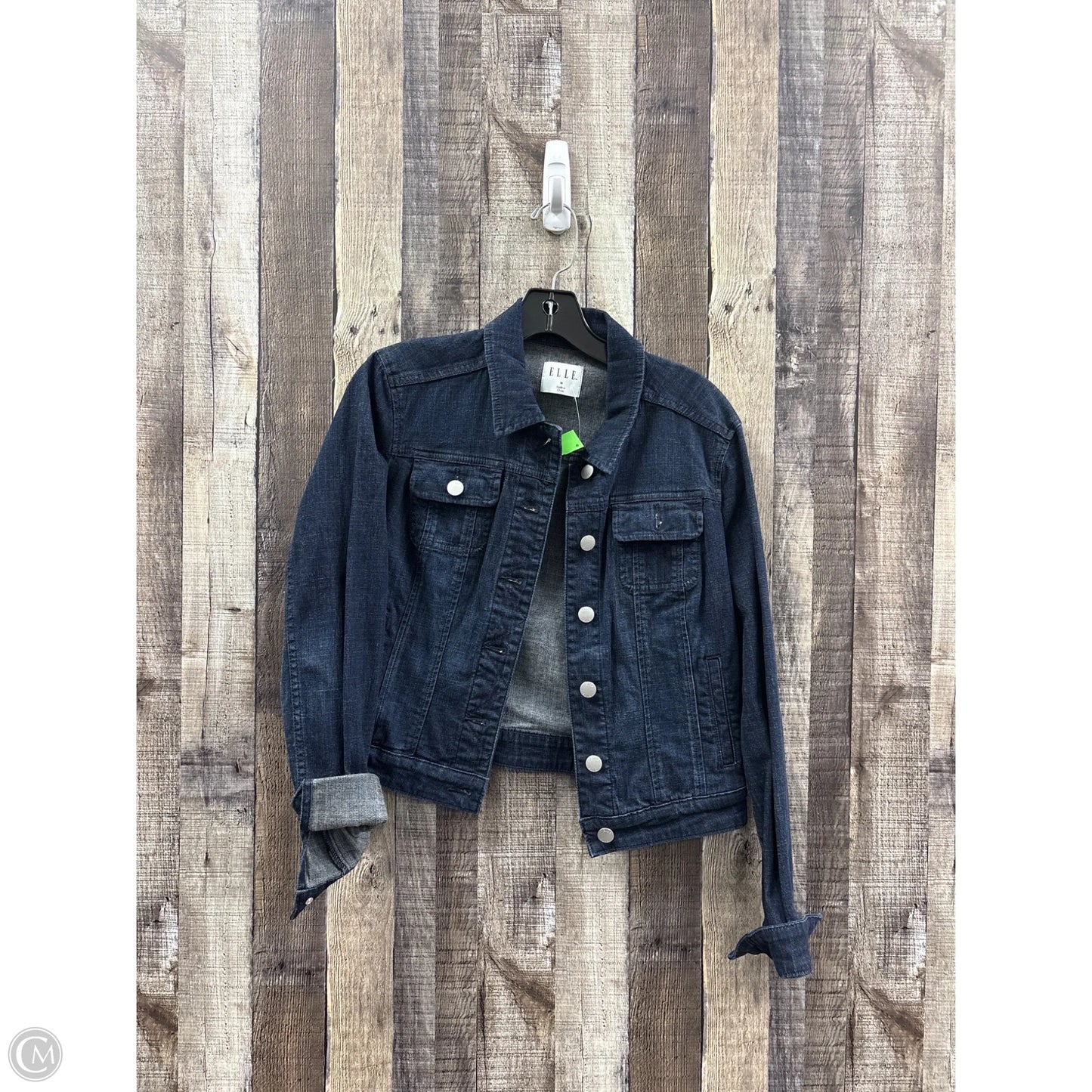 Jacket Denim By Elle In Blue, Size: M
