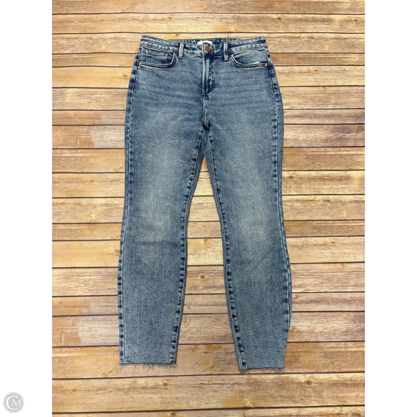 Jeans Skinny By Lc Lauren Conrad In Blue Denim, Size: 12