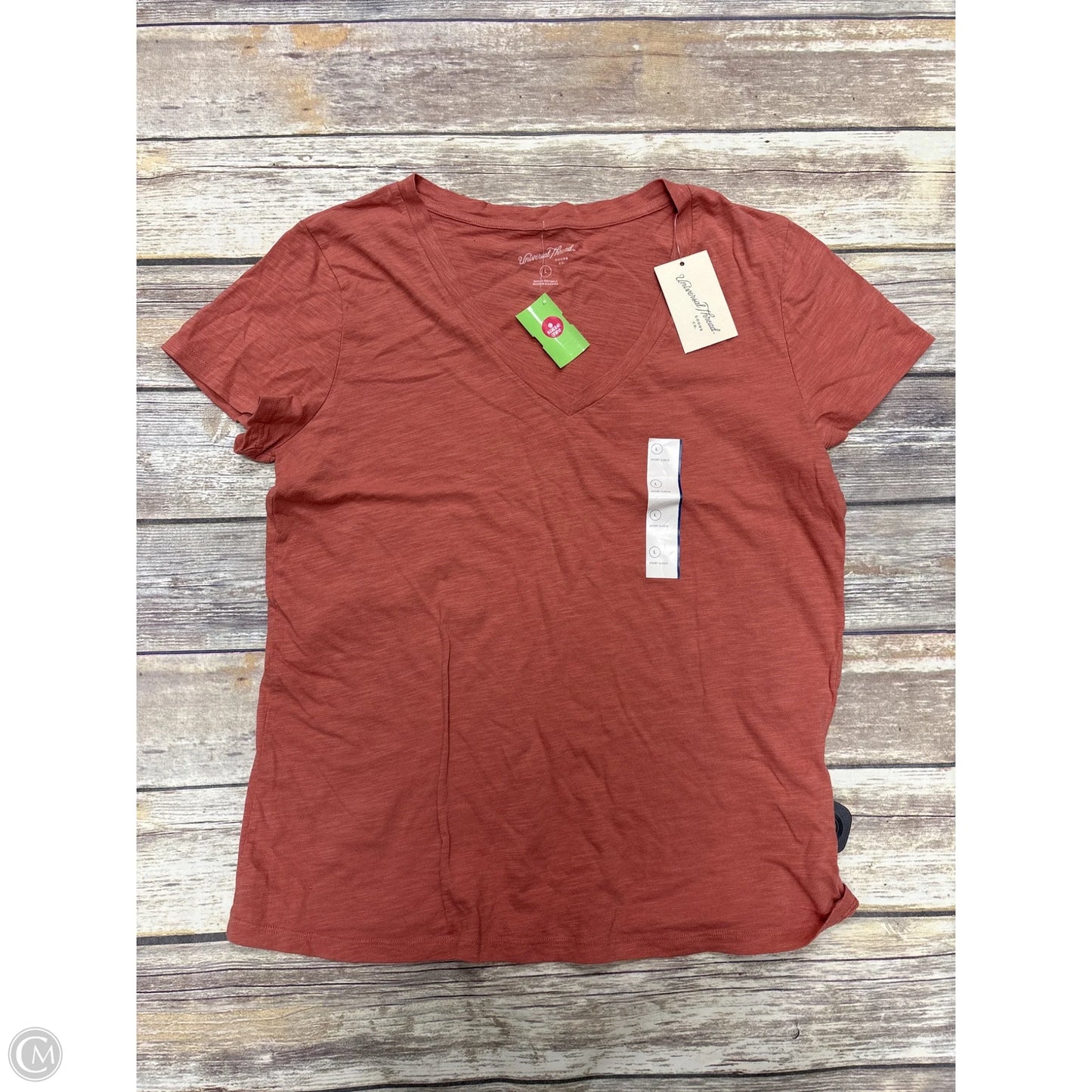 Top Short Sleeve By Universal Thread In Pink, Size: L