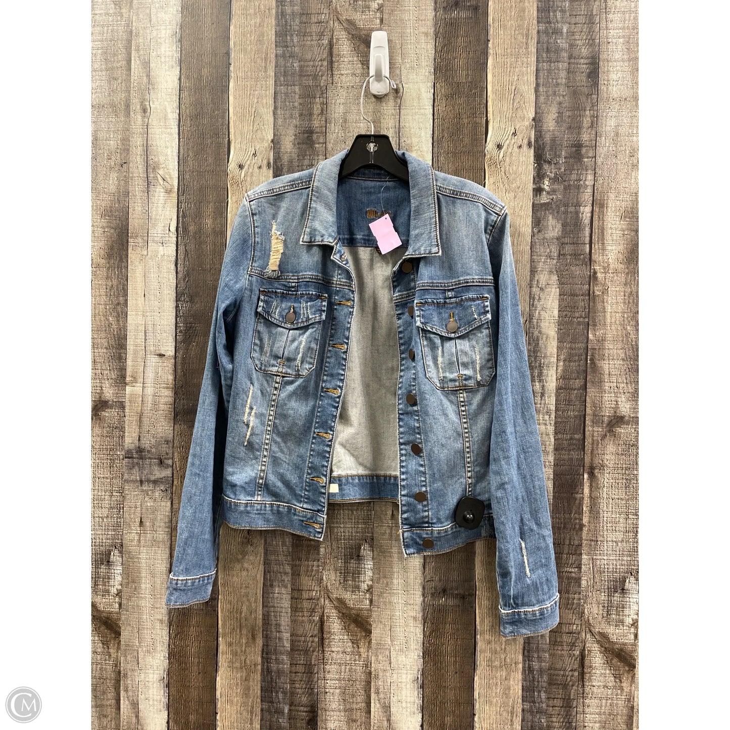 Jacket Denim By Kut In Blue Denim, Size: L