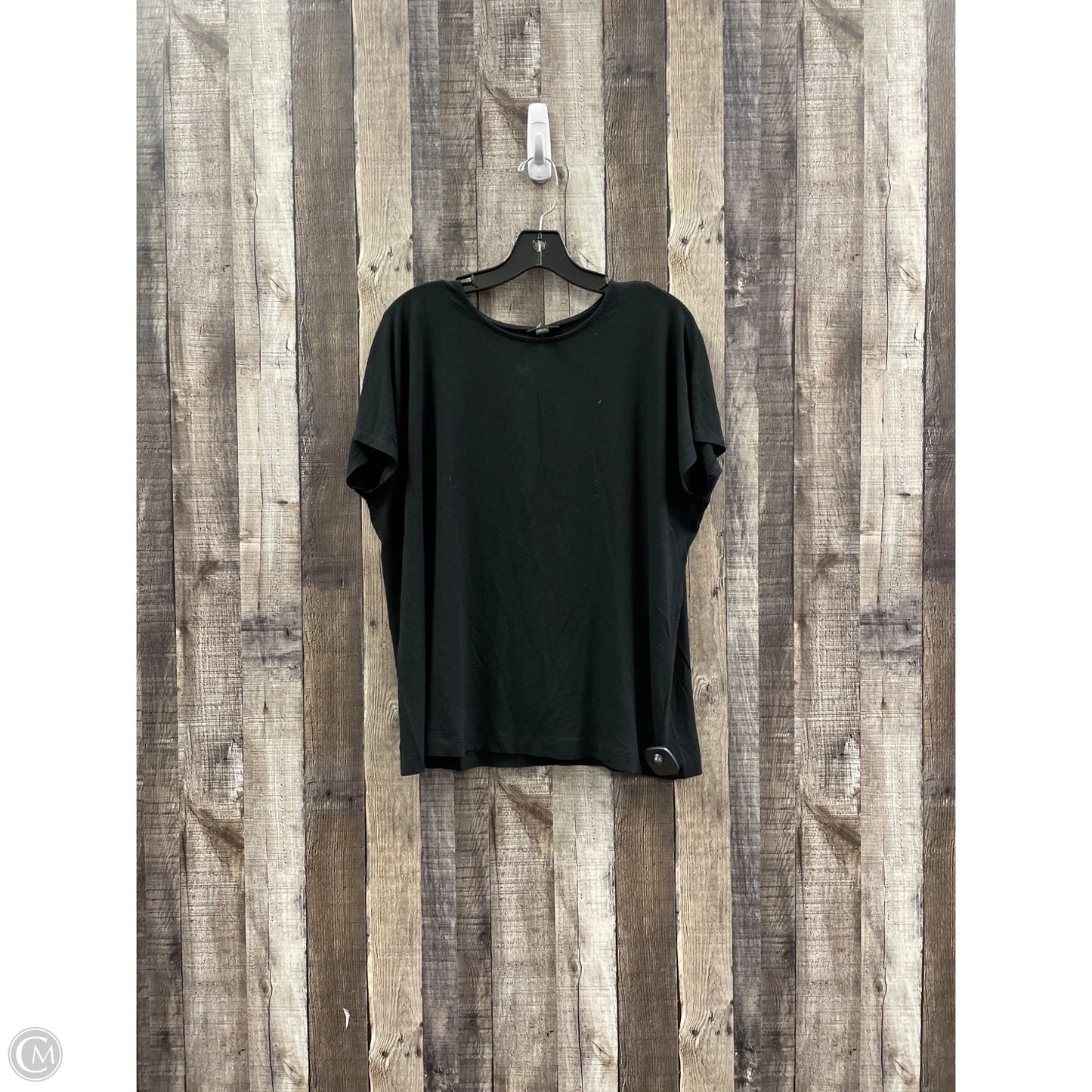 Top Short Sleeve By J. Jill In Black, Size: L