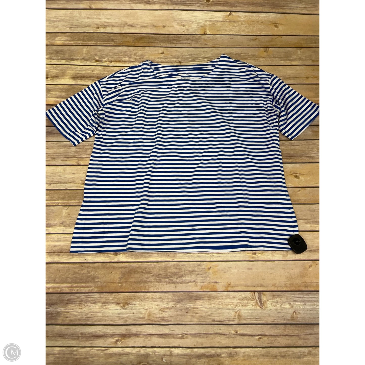 Top Short Sleeve By J. Jill In Striped Pattern, Size: L