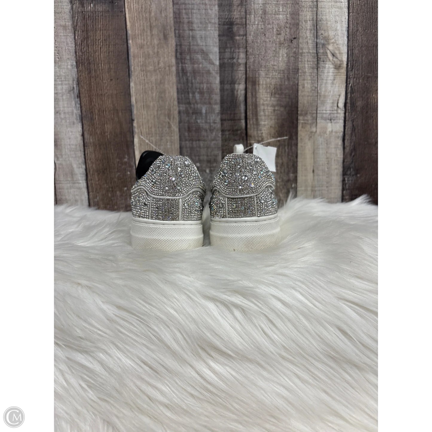 Shoes Sneakers By Betsey Johnson In Silver, Size: 7.5