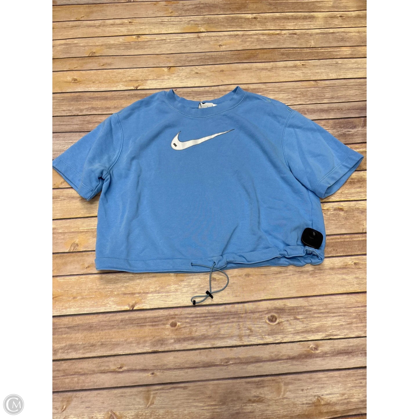Sweatshirt Collar By Nike Apparel In Blue, Size: S