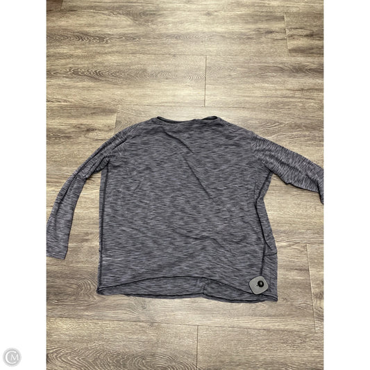 Athletic Top Long Sleeve Crewneck By Lululemon In Grey, Size: M