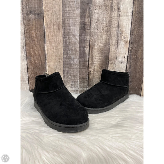 Boots Ankle Flats By So In Black, Size: 8