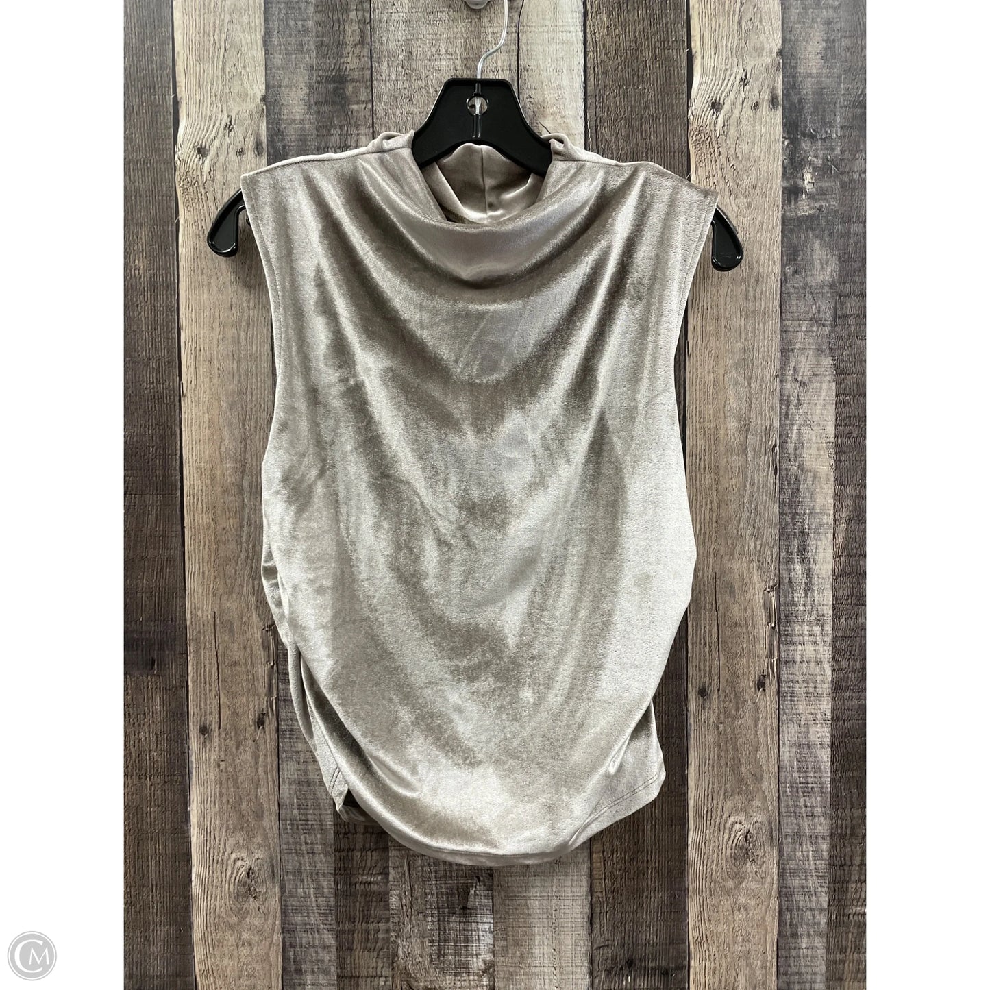 Top Sleeveless By A New Day In Taupe, Size: M