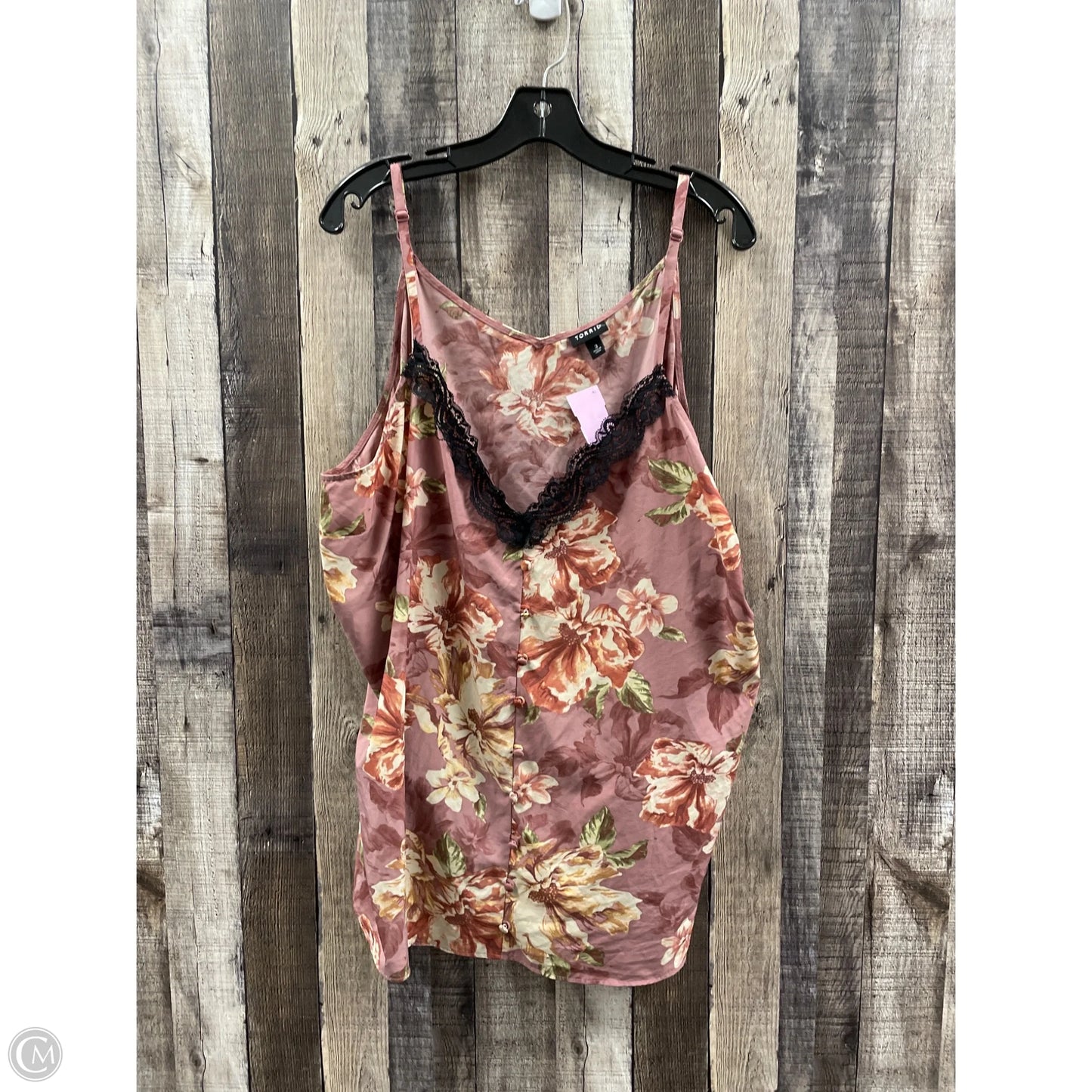 Top Sleeveless By Torrid In Floral Print, Size: 3x
