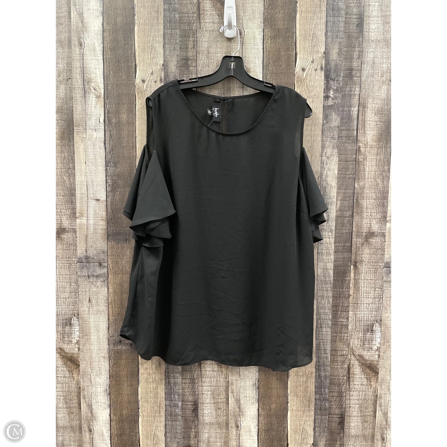 Top Short Sleeve By By & By In Black, Size: 2x