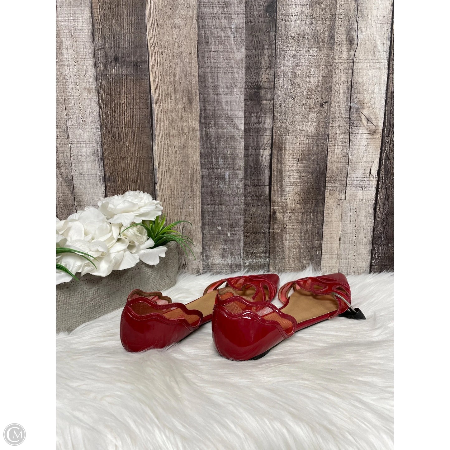 Shoes Flats By Just Fab In Red, Size: 7.5