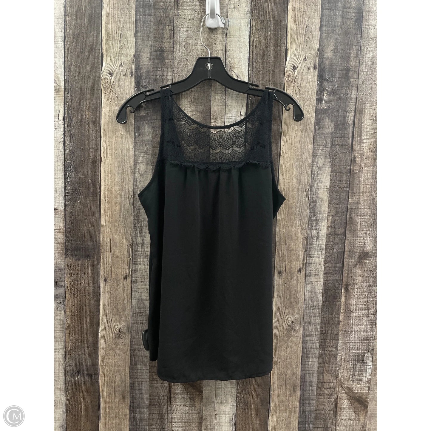 Top Sleeveless By Loft In Black, Size: S