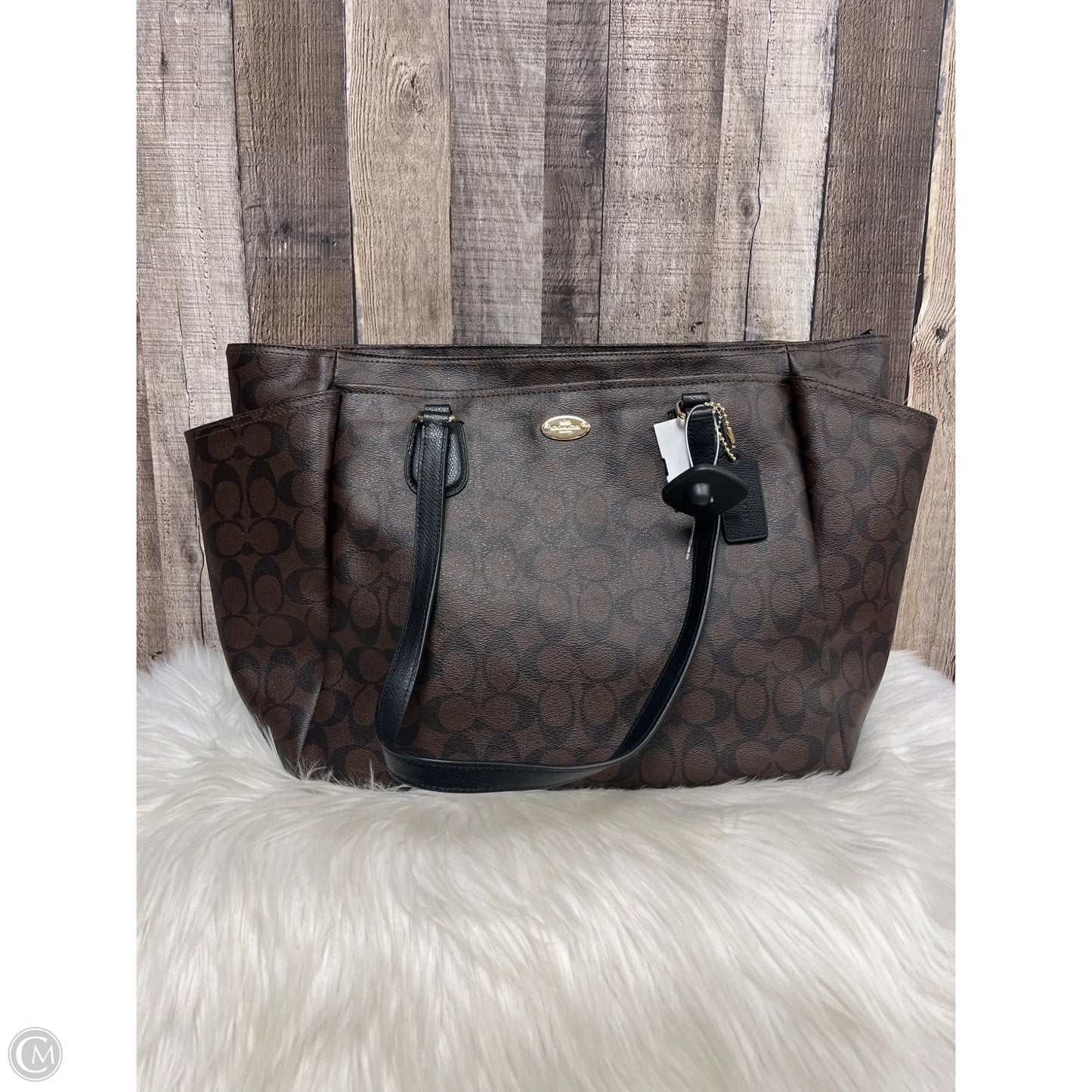 Diaper Bag Designer By Coach, Size: Large