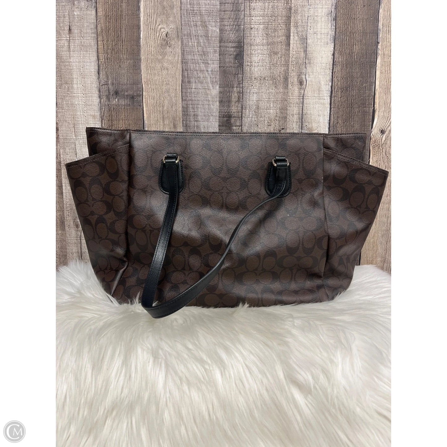 Diaper Bag Designer By Coach, Size: Large