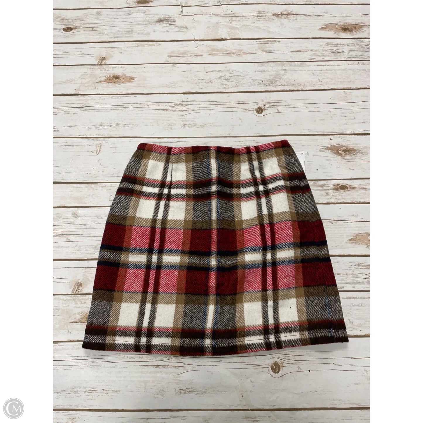 Skirt Mini & Short By Cme In Plaid Pattern, Size: 6