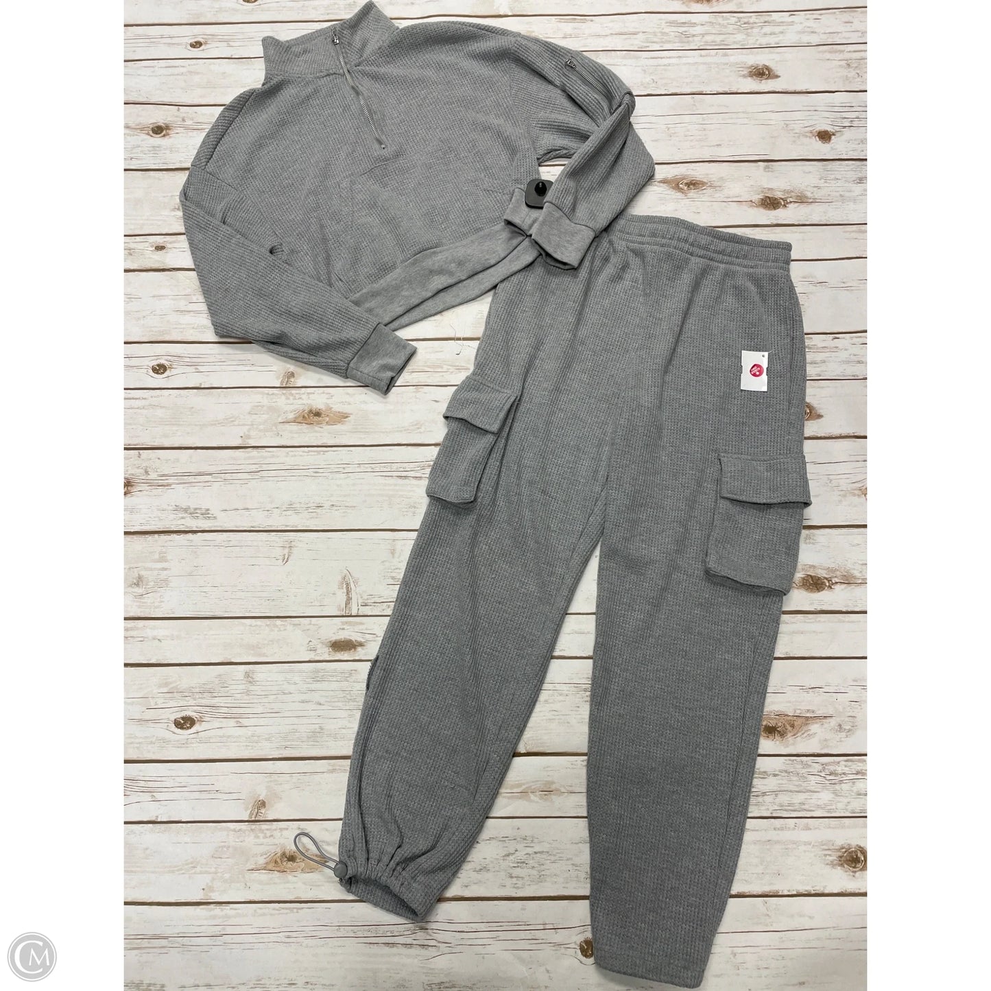 Pants Set 2pc By Cme In Grey, Size: M