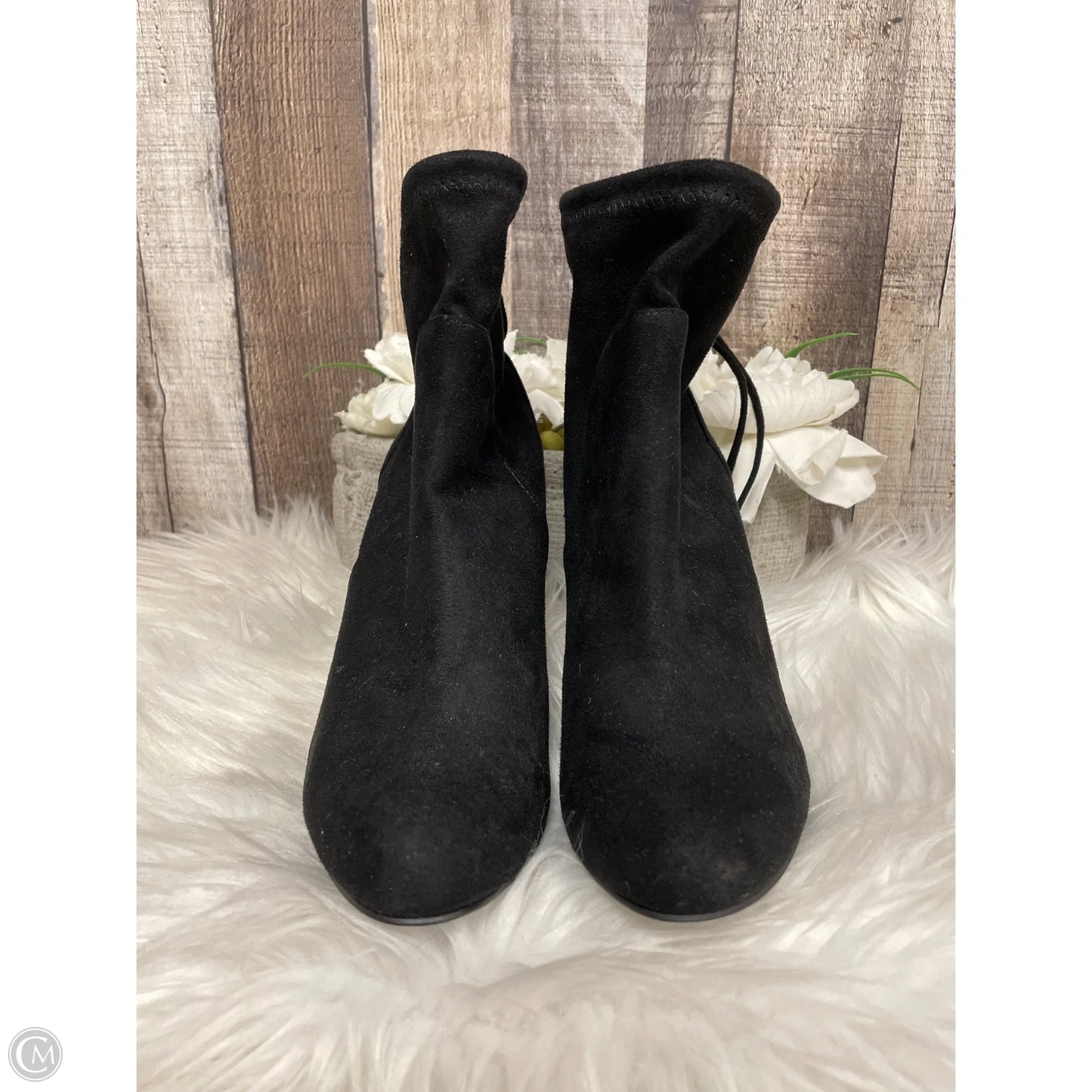 Boots Ankle Heels By Charles David In Black, Size: 6.5