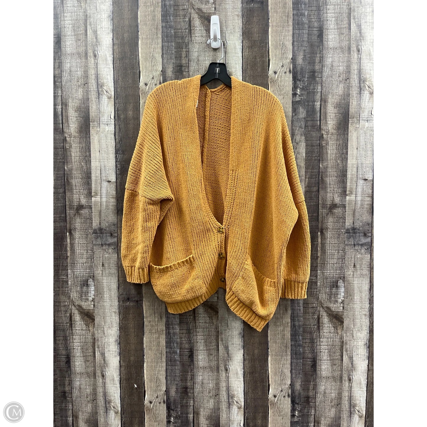 Sweater Cardigan By Cmf In Gold, Size: M