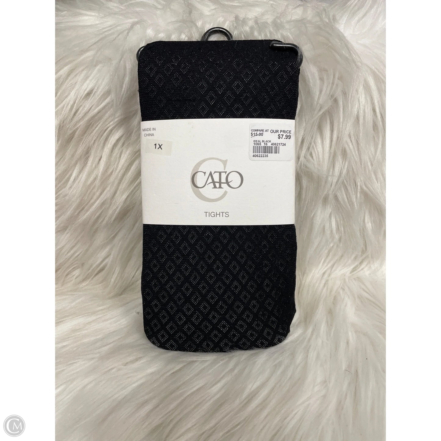 Tights By Cato In Black, Size: 1x