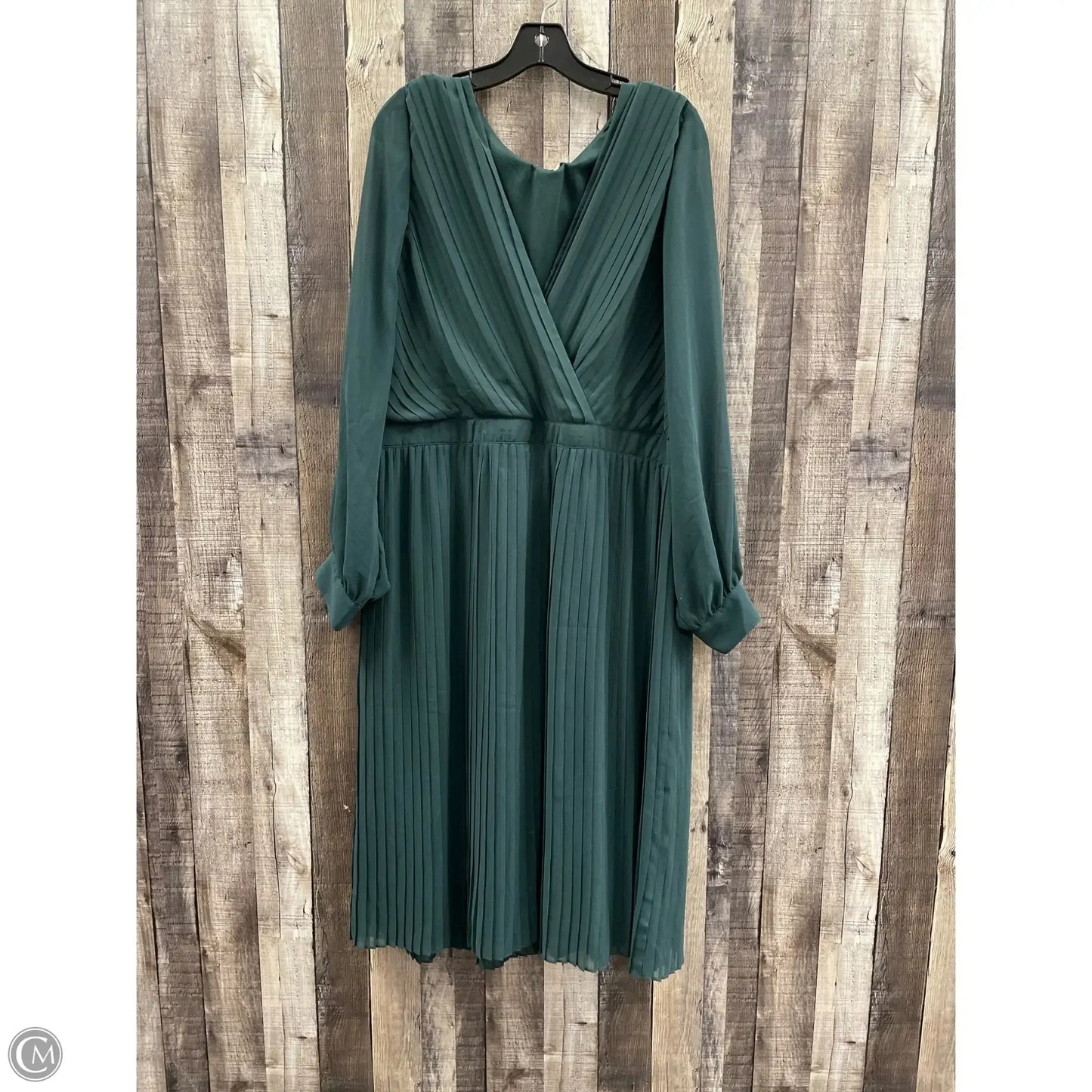 Dress Party Midi By Banana Republic In Green, Size: Xl