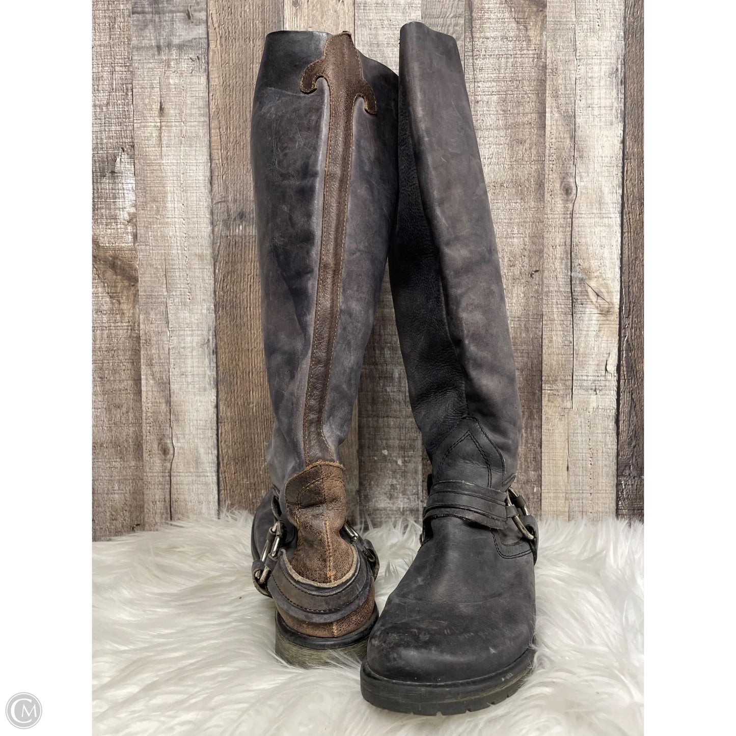 Boots Knee Flats By Steve Madden In Brown, Size: 10