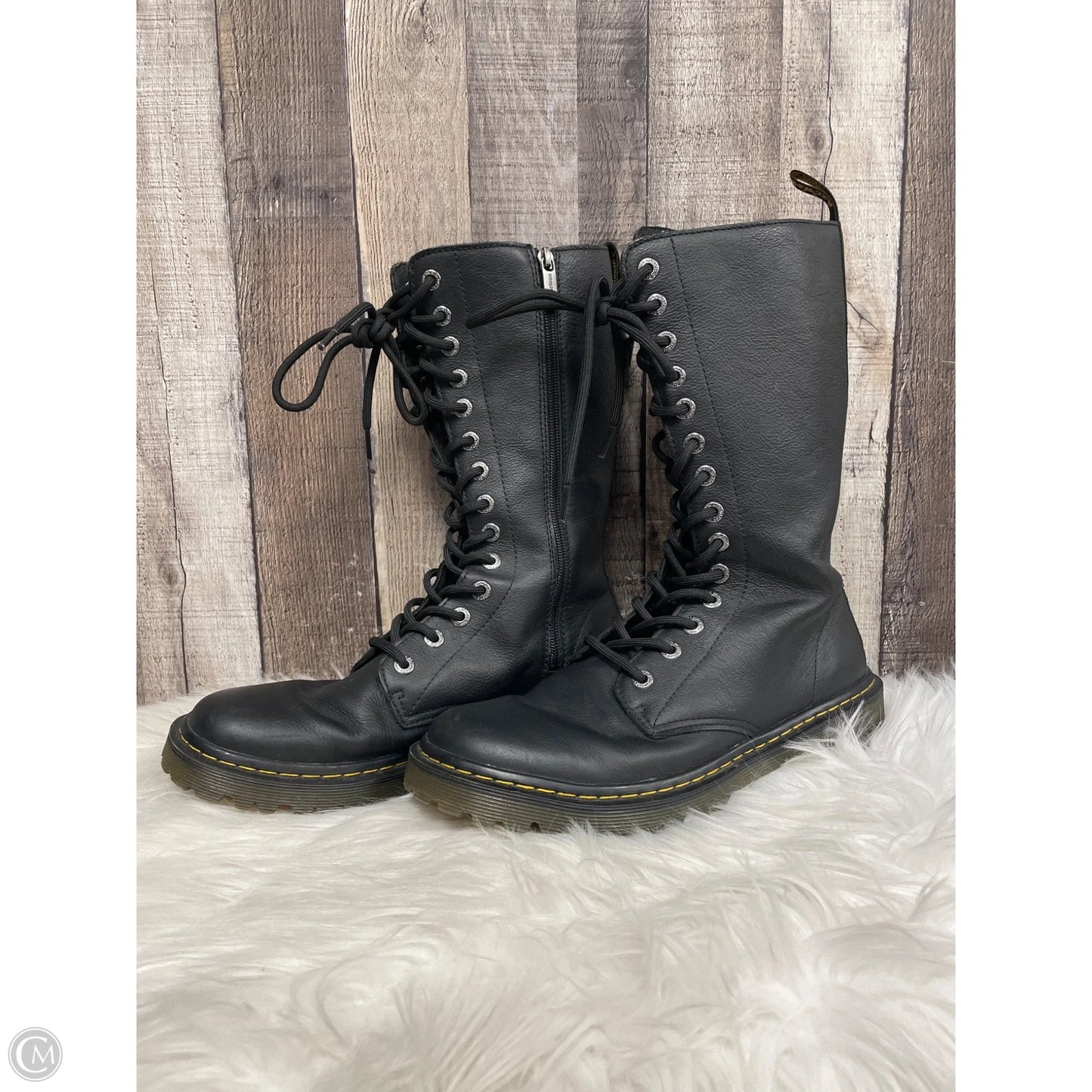 Boots Knee Flats By Dr Martens In Black, Size: 10