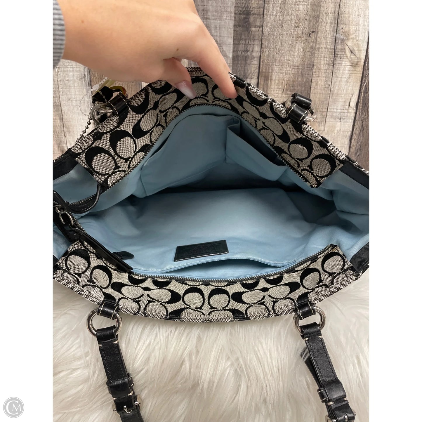 Handbag Designer By Coach, Size: Medium