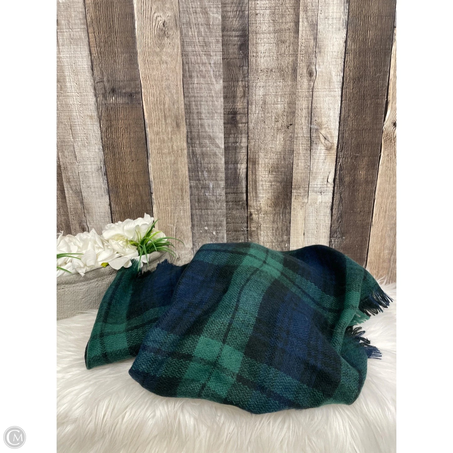 Scarf Winter By Cme In Plaid Pattern