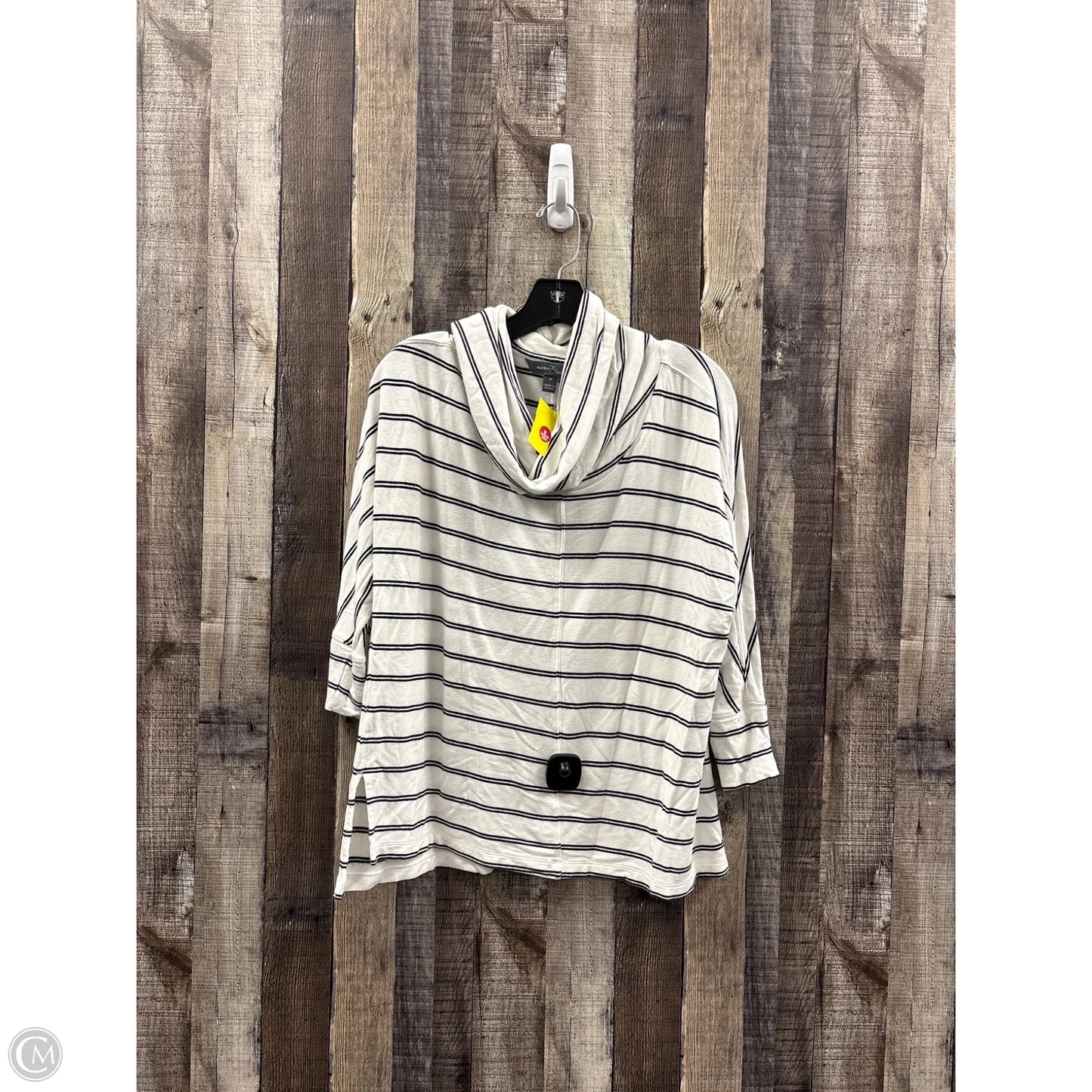 Top 3/4 Sleeve By Market & Spruce In Striped Pattern, Size: M