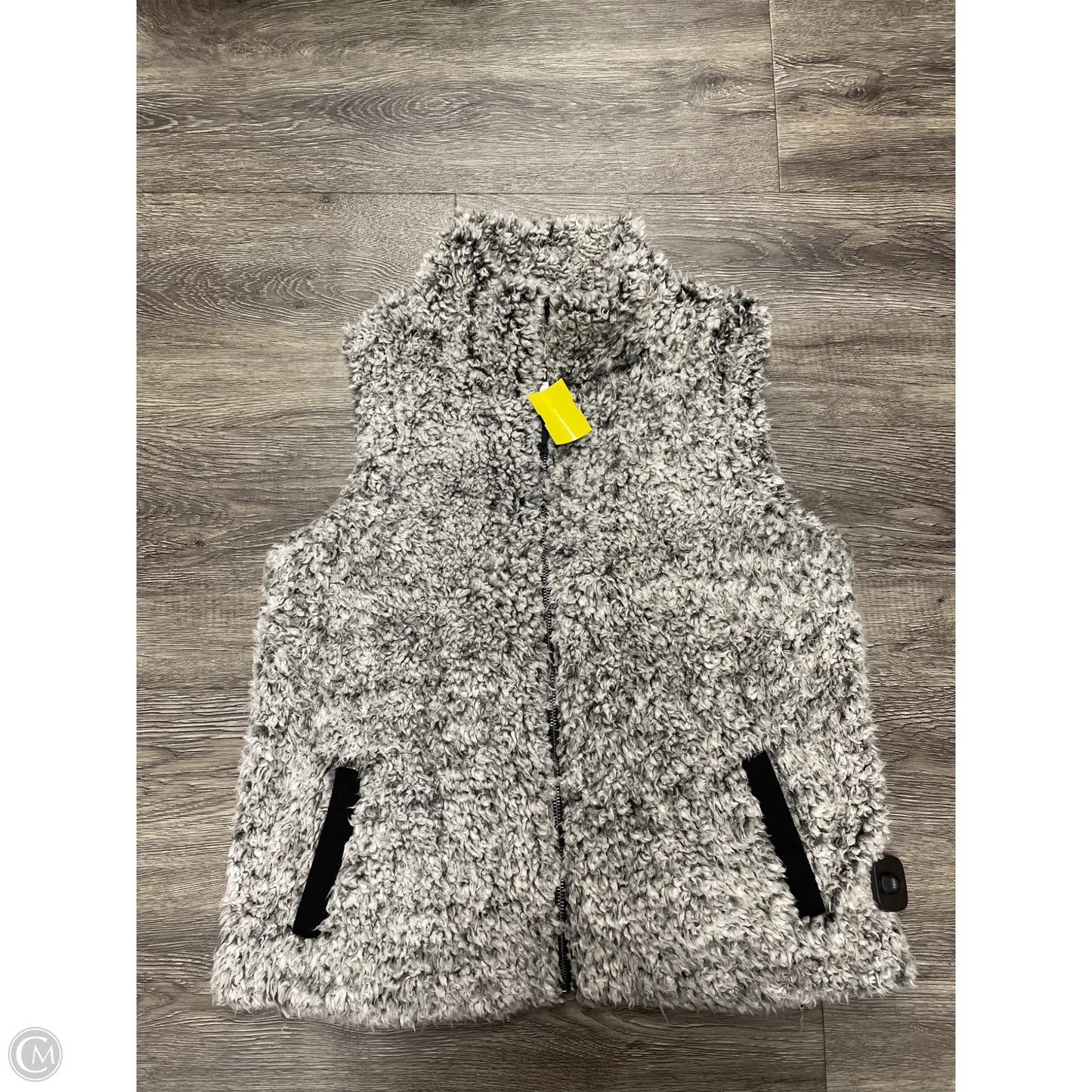Vest Faux Fur & Sherpa By West Bound In Grey, Size: Lp