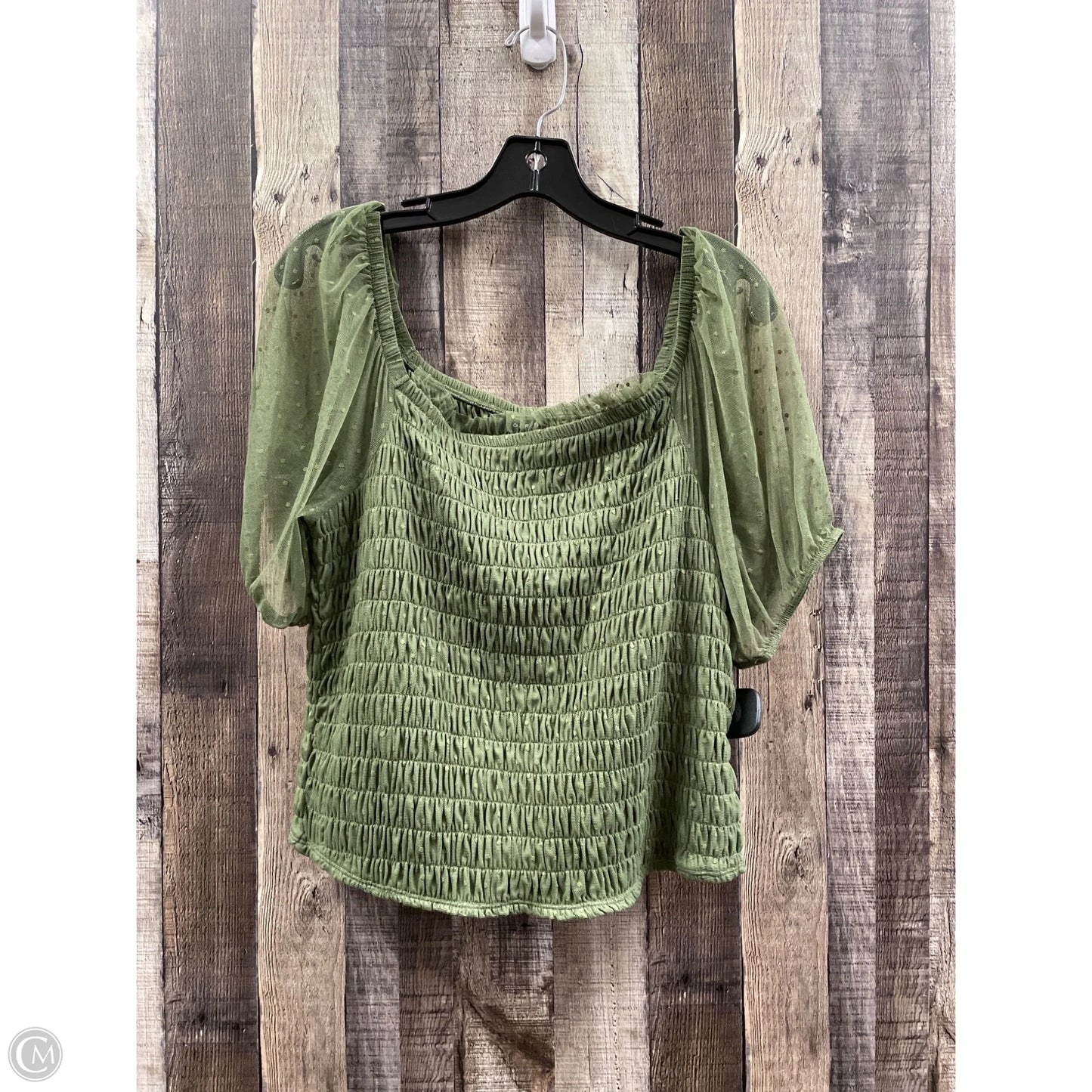 Top Short Sleeve By Torrid In Green, Size: 2x