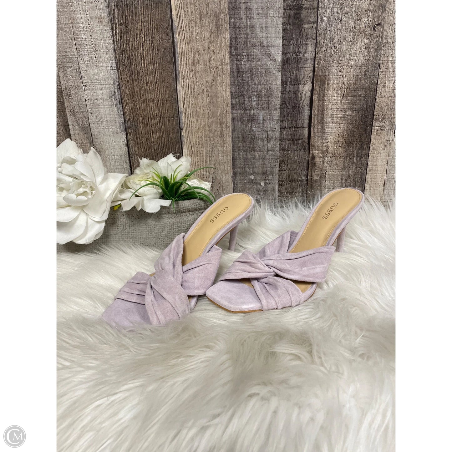 Shoes Heels Stiletto By Guess In Purple, Size: 7