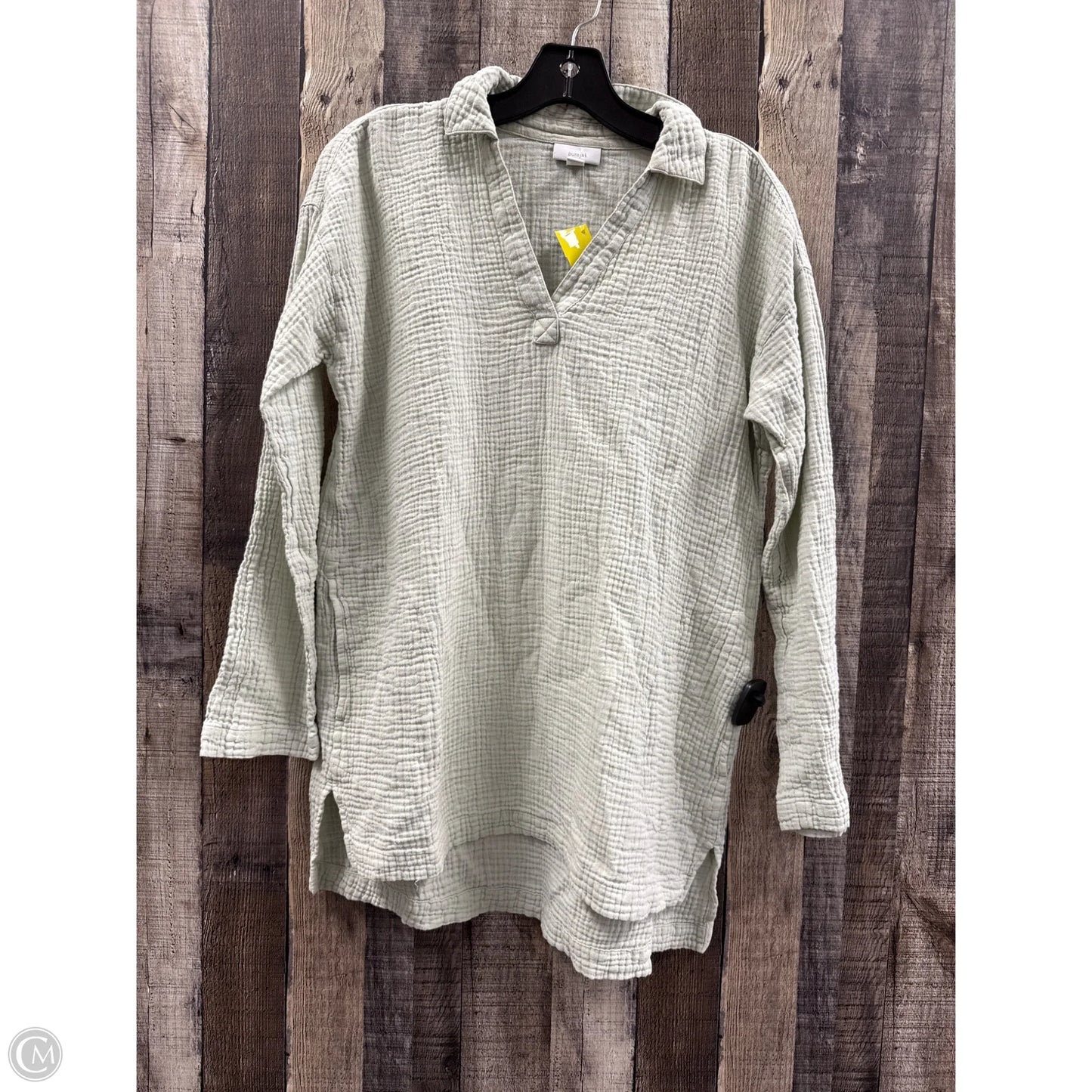 Top Long Sleeve By Pure Jill In Green, Size: S