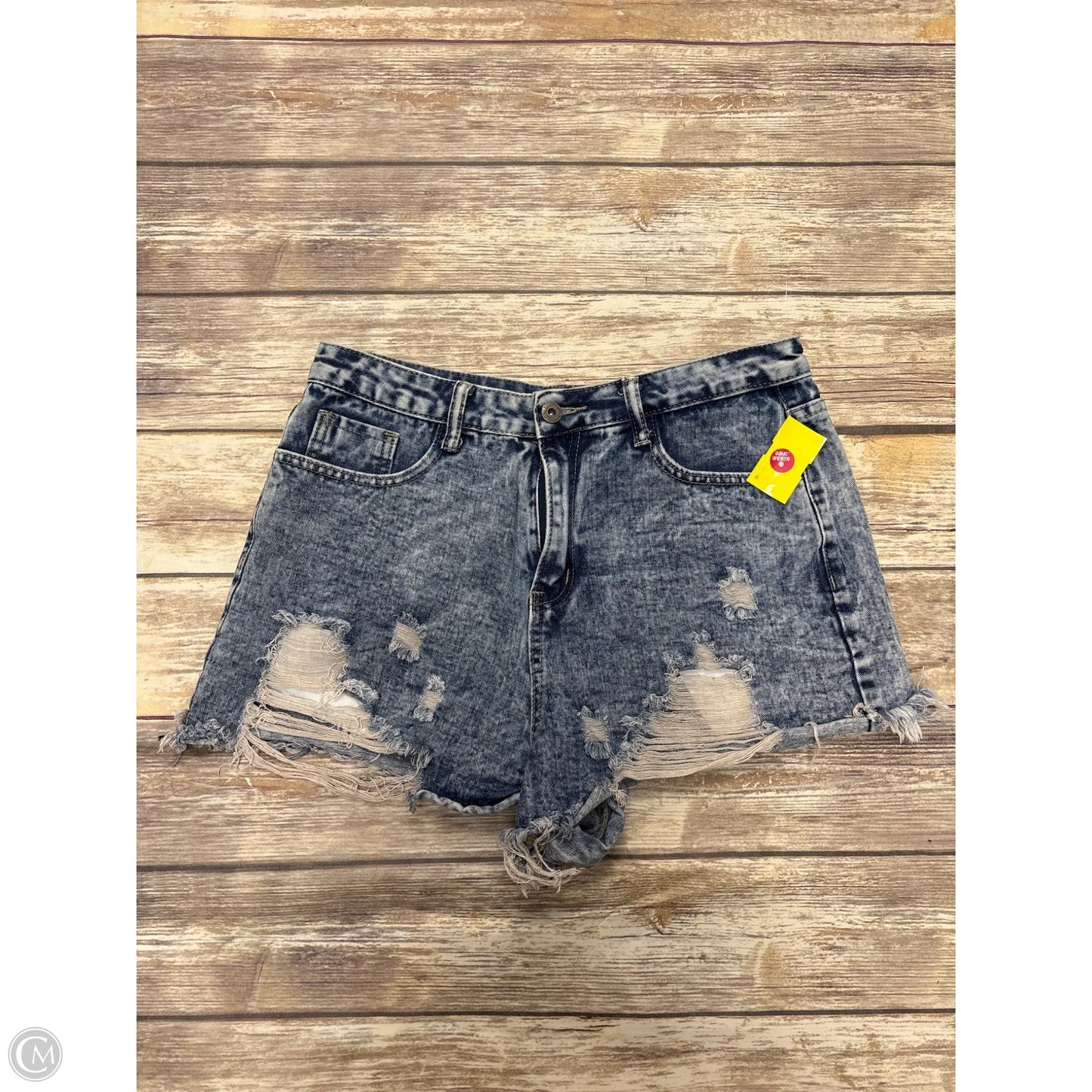 Shorts By Shein In Blue Denim, Size: L