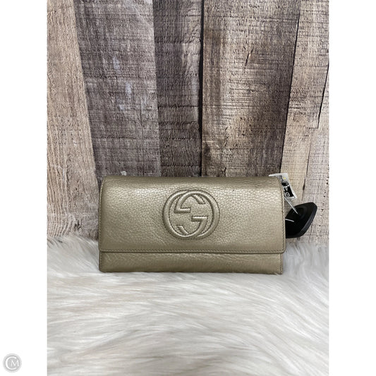 Wallet Luxury Designer By Gucci, Size: Large