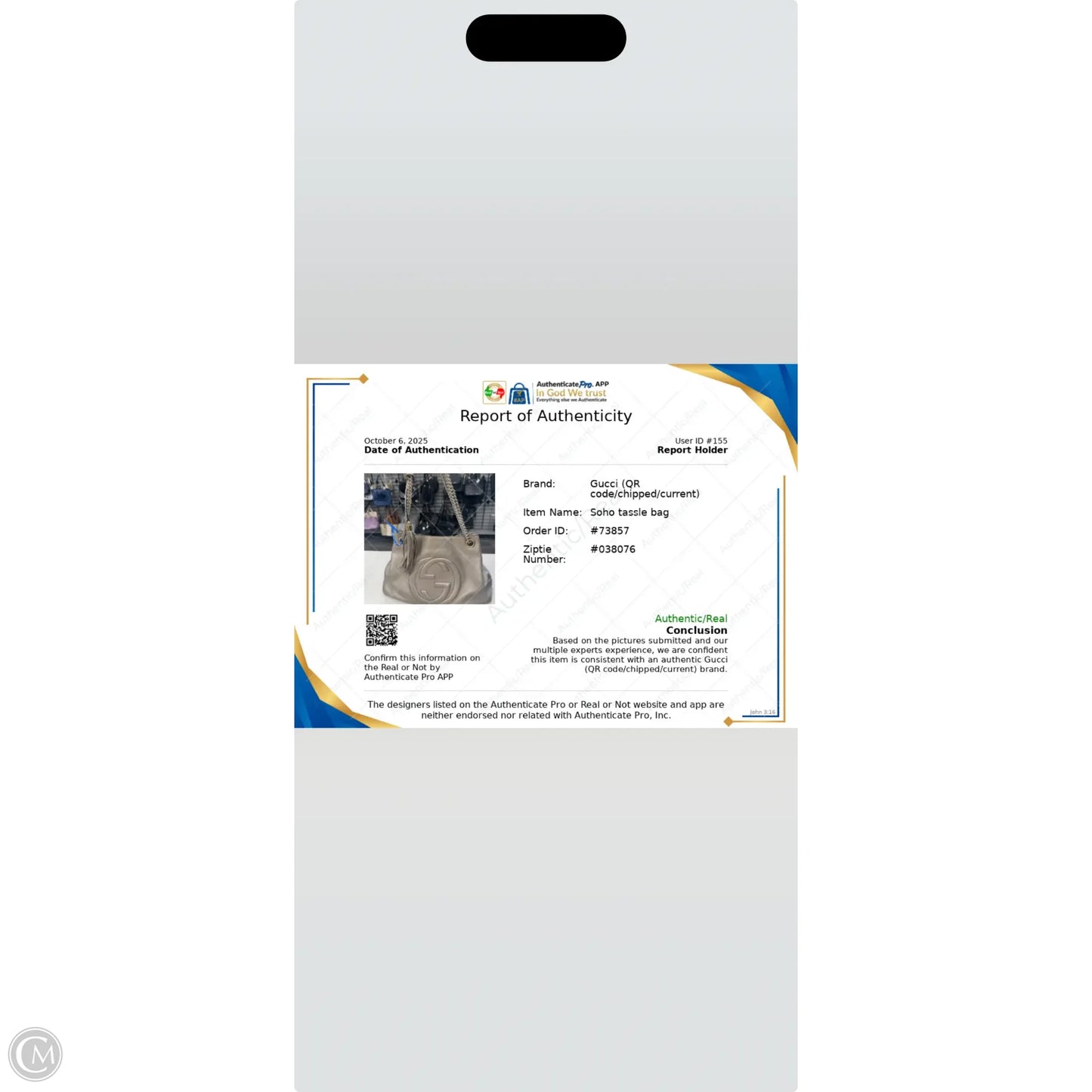 Handbag Luxury Designer By Gucci, Size: Medium