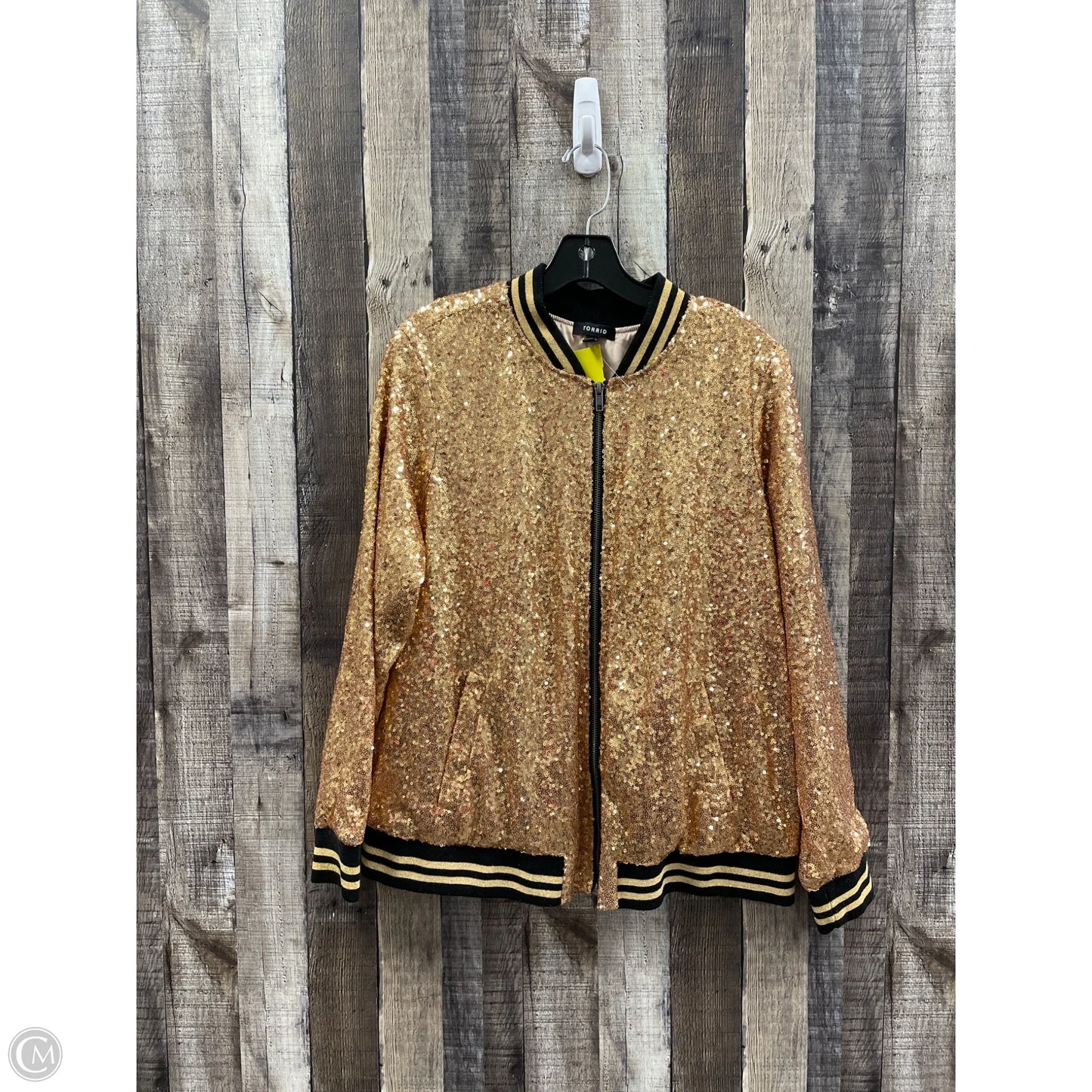 Jacket Other By Torrid In Gold, Size: 2x