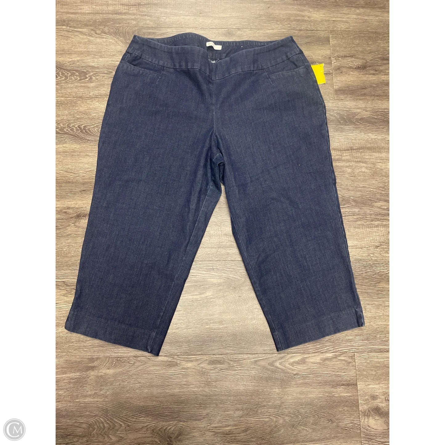 Jeans Cropped By Cato In Blue Denim, Size: 20