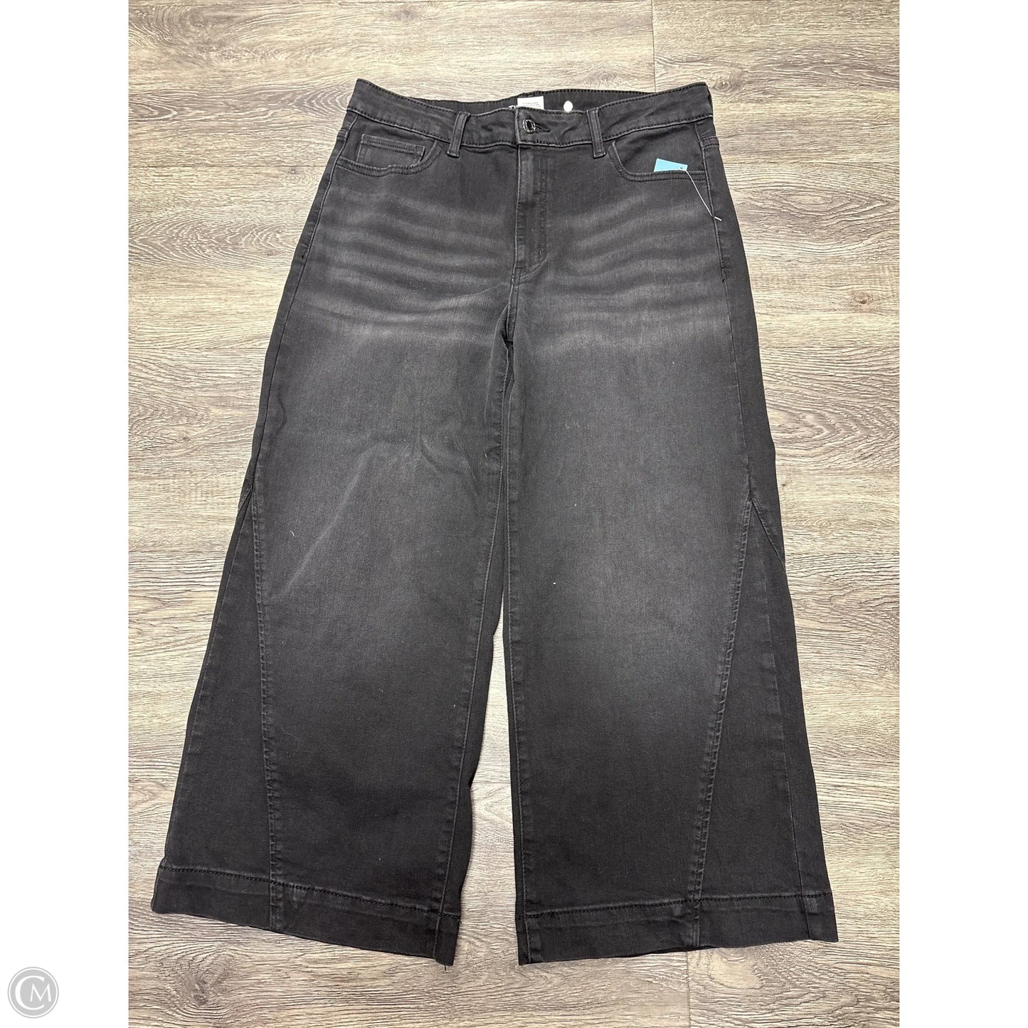 Jeans Wide Leg By Time And Tru In Black, Size: 14